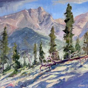 Rockies Through Trees